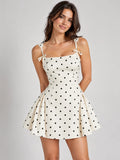 Lace Up Mini Cami Dress